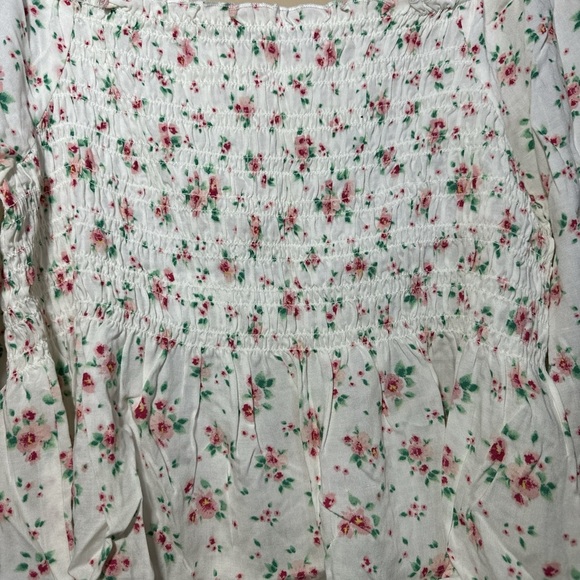 (2 for $15) Candies off the shoulder juniors floral top - Picture 2 of 4